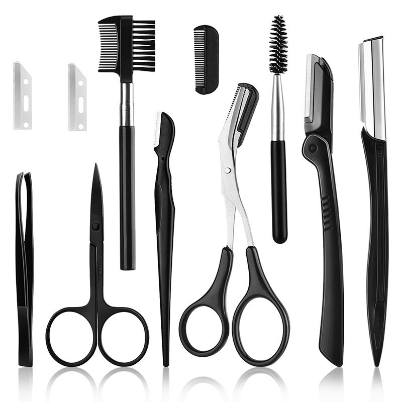 Men'S Grooming Eyebrow Shape - Kit de 11 Piezas para Cejas,