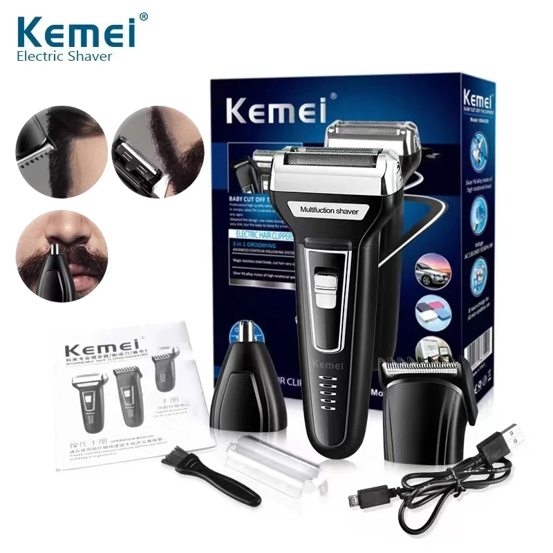 Mens Grooming Box - Kemei multifuncional impermeable 3 en 1