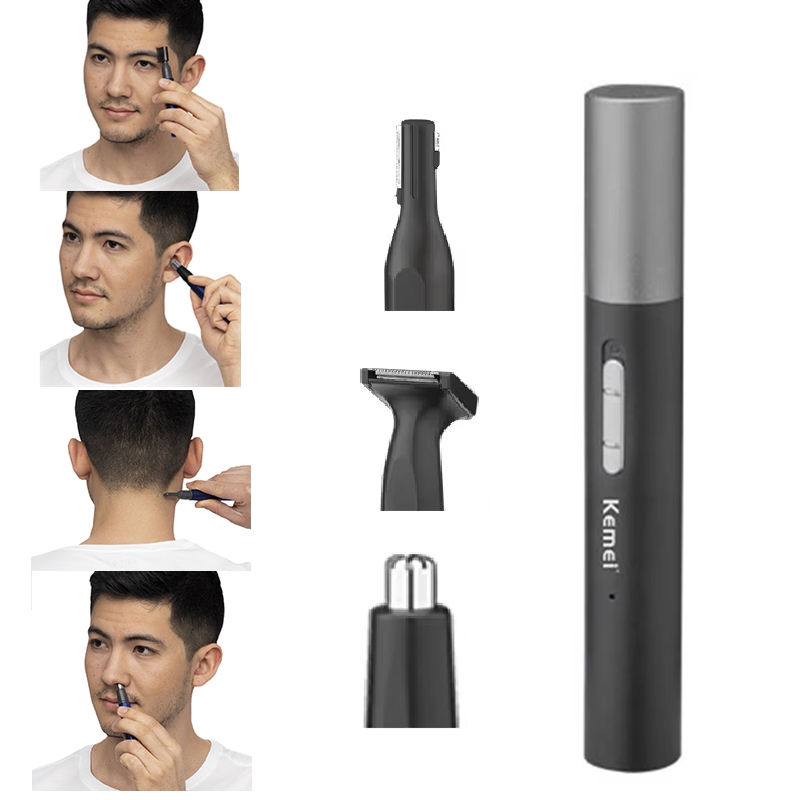 Men'S Grooming Essentials - Recortadora de Vello Nasal Recargable Kemei
