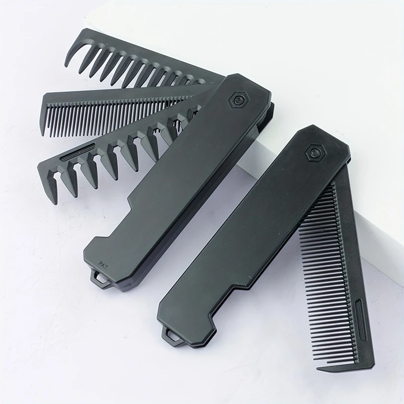 Mens Grooming Box - Peine de barba plegable 3 en