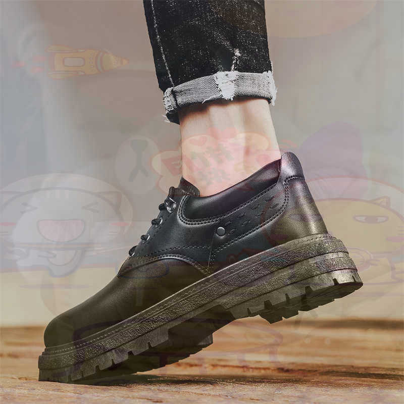 Mens Grooming Kit Gift Set - Zapatillas deportivas de cuero Natural oscuro
