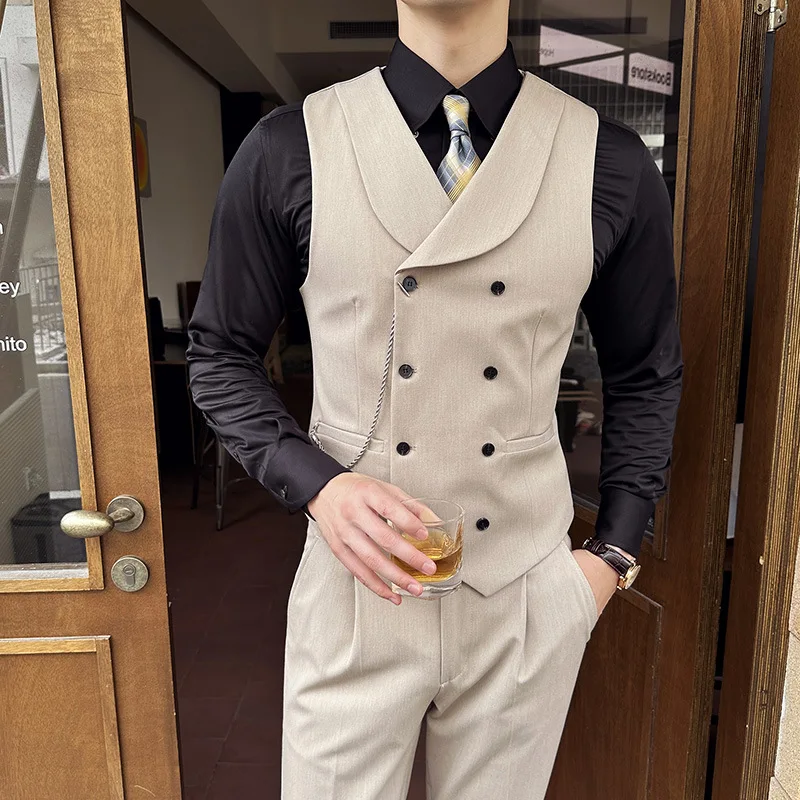 Men'S Grooming Club - (Chaleco + Pantalones) traje de lujo