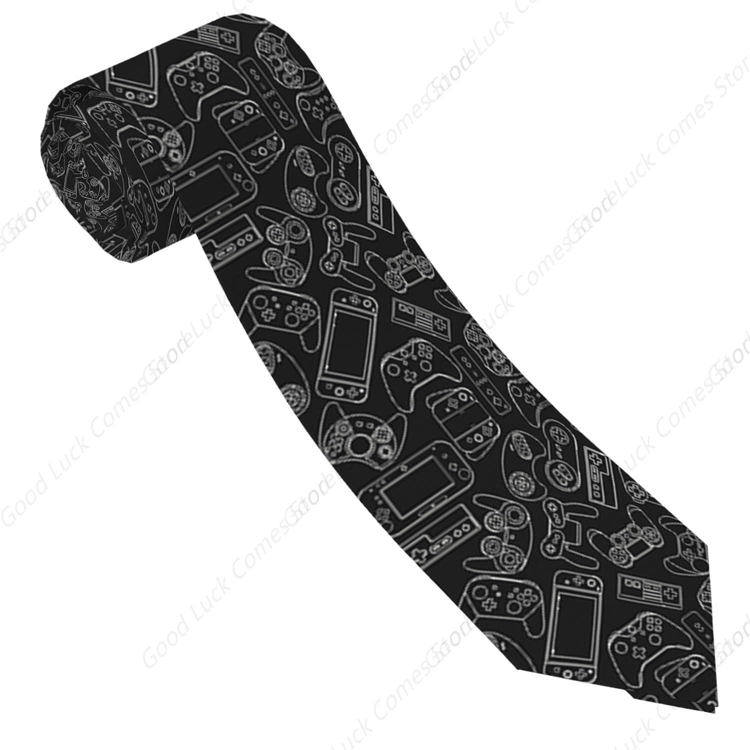 Men'S Grooming Video - Controlador de videojuegos, corbata negra para