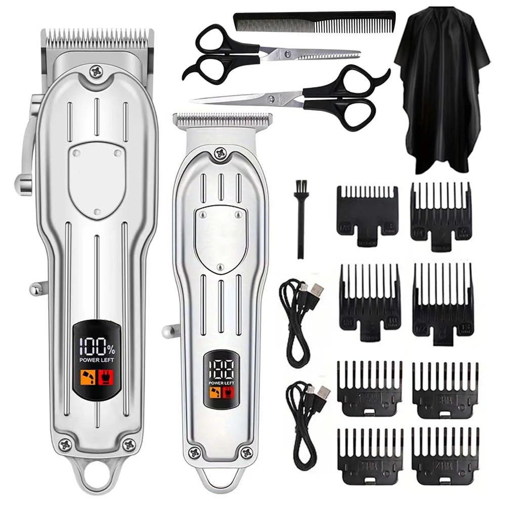 Men'S Grooming Essentials - Cortadora de Pelo Eléctrica con Pantalla