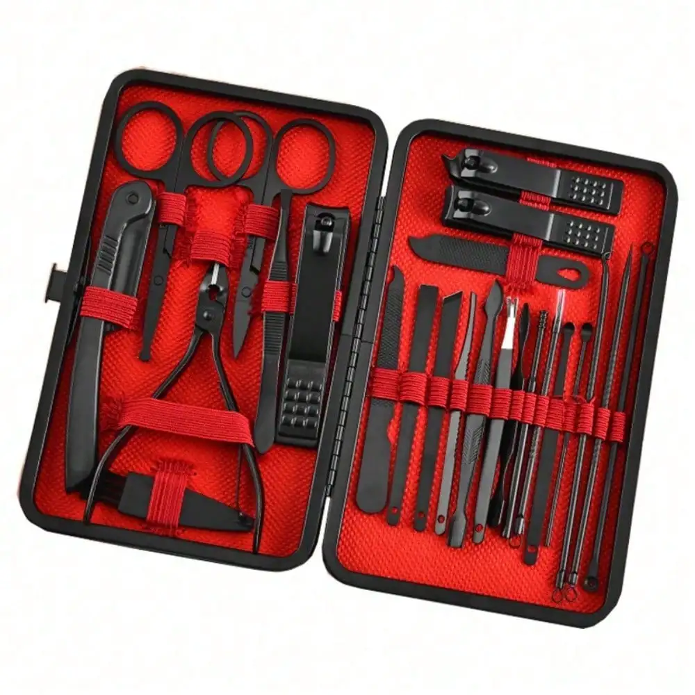 Nail Care Kit Mens - Juego de manicura y pedicura profesional