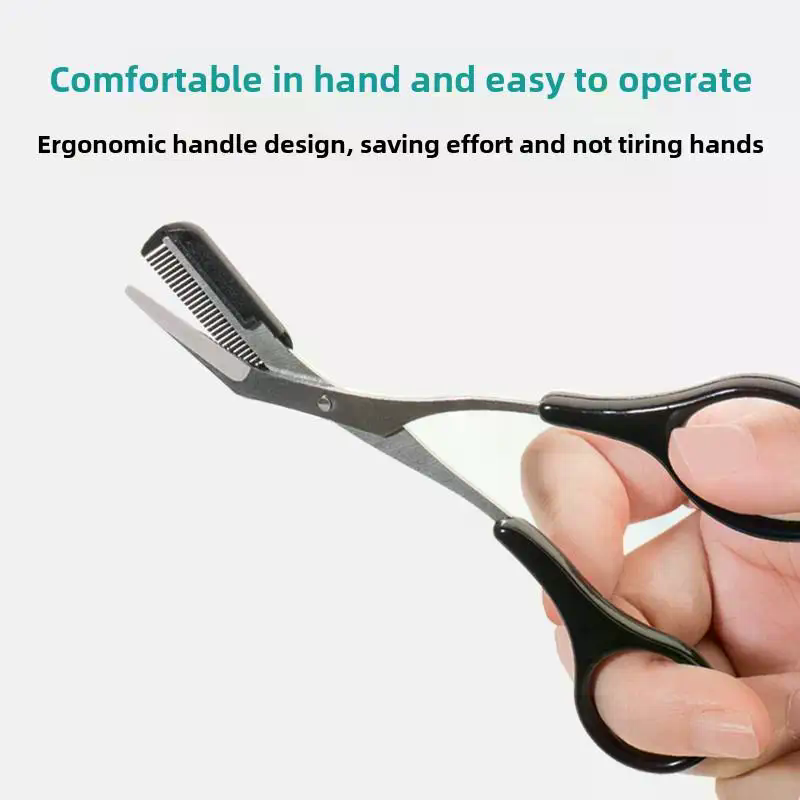 Men'S Grooming Eyebrow Shape - Recortador de Cejas de Acero Inoxidable,