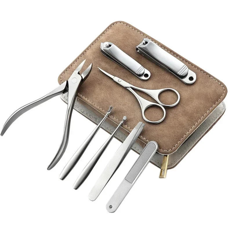 Men'S Grooming Essentials - 8/12 Uds Kit de manicura profesional
