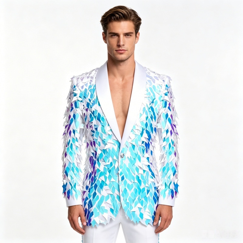 Blazer de Lentejuelas Brillant - Men'S Grooming Club reseña y precio