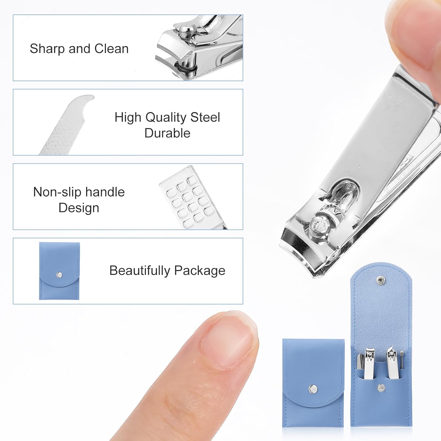 Juego de 4 piezas de cortaúñas - Men'S Grooming Fingernails reseña y precio